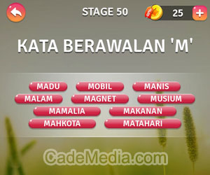 Kunci Jawaban Teka-Teki Kata Stage 50