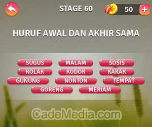 Kunci Jawaban Teka-Teki Kata Stage 60