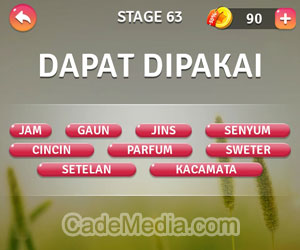 Kunci Jawaban Teka-Teki Kata Stage 63