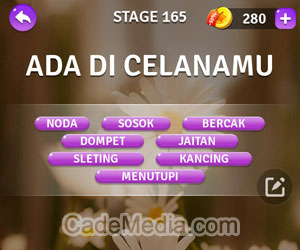 Kunci Jawaban Teka-Teki Kata Stage 165