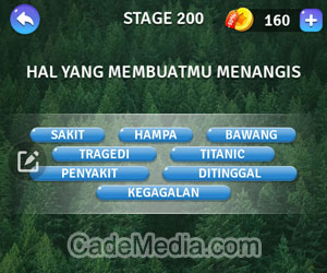 Kunci Jawaban Teka-Teki Kata Stage 200