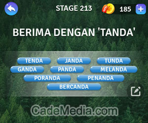 Kunci Jawaban Teka-Teki Kata Stage 213