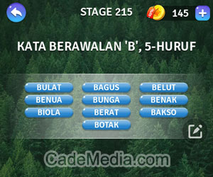 Kunci Jawaban Teka-Teki Kata Stage 215