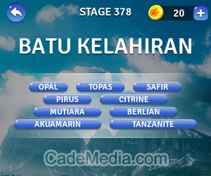 Kunci Jawaban Teka-Teki Kata Stage 378