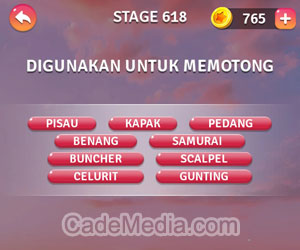 Kunci Jawaban Teka-Teki Kata Stage 618