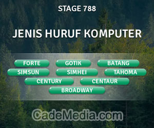 Kunci Jawaban Teka-Teki Kata Stage 788