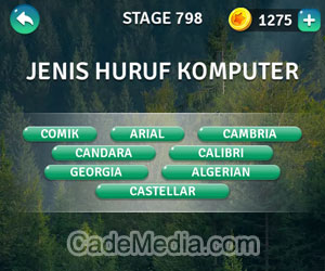 Kunci Jawaban Teka-Teki Kata Stage 798