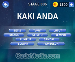 Kunci Jawaban Teka-Teki Kata Stage 806