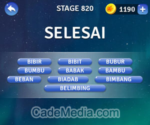 Kunci Jawaban Teka-Teki Kata Stage 820