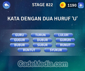 Kunci Jawaban Teka-Teki Kata Stage 822