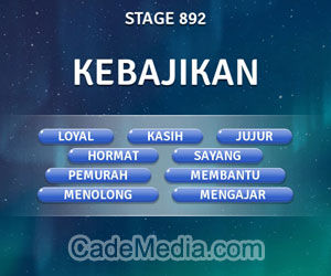 Kunci Jawaban Teka-Teki Kata Stage 892