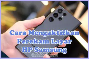 Cara Mengaktifkan Perekam Layar (Screen Recording) di HP Samsung