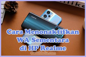 Cara Menonaktifkan WhatsApp (Off WA) Sementara di HP Realme