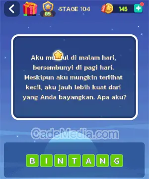 Kunci Jawaban Letak Otak Stage 104