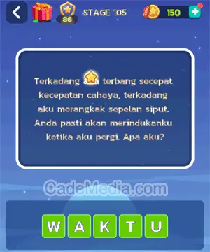 Kunci Jawaban Letak Otak Stage 105