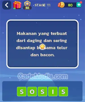 Kunci Jawaban Letak Otak Stage 111