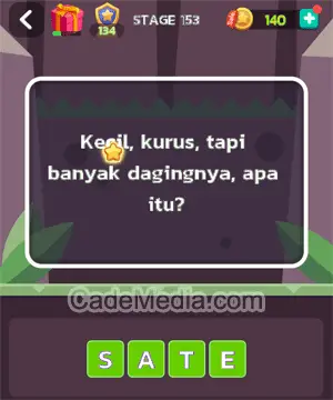 Kunci Jawaban Letak Otak Stage 153