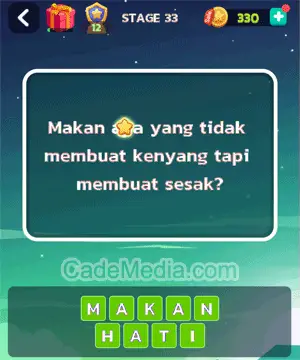 Kunci Jawaban Letak Otak Stage 33