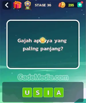 Kunci Jawaban Letak Otak Stage 36