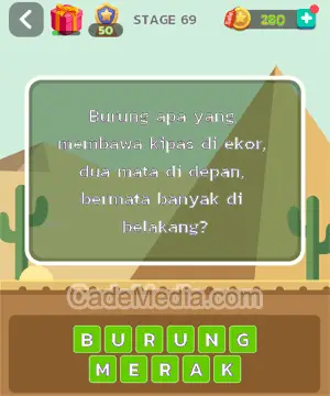 Kunci Jawaban Letak Otak Stage 69