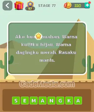 Kunci Jawaban Letak Otak Stage 77