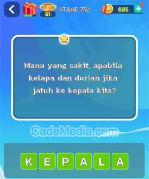 Kunci Jawaban Letak Otak Level 752