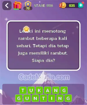 Kunci Jawaban Letak Otak Stage 886