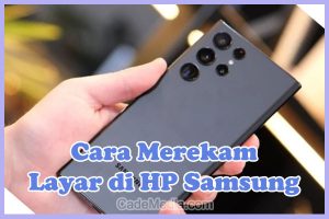 Cara Merekam Layar (Screen Recording) di HP Samsung A13, A23, A03, A32, A02, M32, A04, A03S, A11, A04E