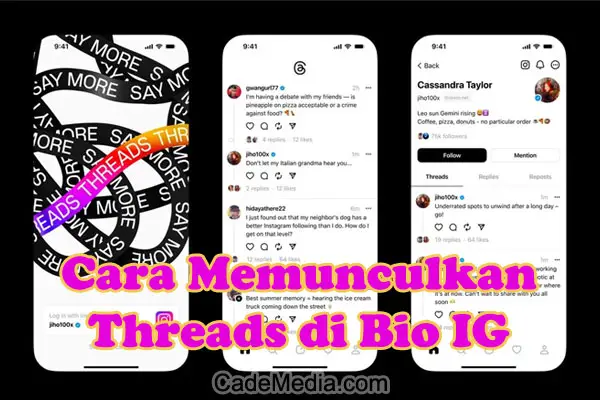 Cara Memunculkan/Menampilkan Threads di Bio Instagram