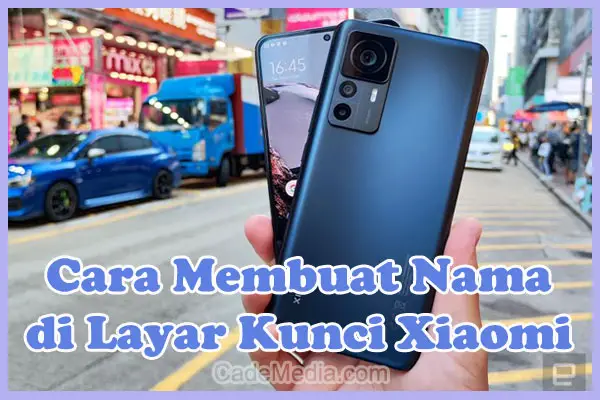 Cara Membuat Nama di Layar Kunci HP Xiaomi Redmi 9, 9C, 9A, 10C