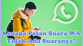 Penyebab Kenapa Pesan Suara (VN) di WA Tidak Ada Suaranya (Tidak Terdengar) dan Cara Mengatasinya