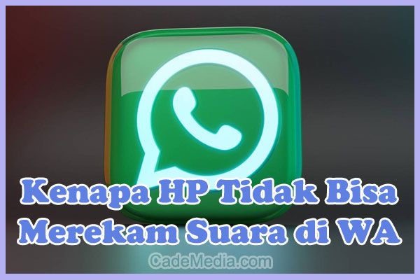 Penyebab Kenapa HP Tidak Bisa Merekam Suara di WhatsApp dan Cara Mengatasinya