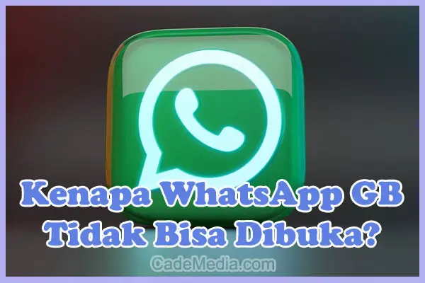 Penyebab Kenapa WhatsApp GB Tidak Bisa Dibuka dan Cara mengatasinya