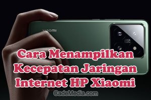 Cara Menampilkan Kecepatan Jaringan Internet di HP Xiaomi Redmi Note 8, 9A, 9, MI A1
